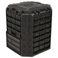 compostador de jardin negro 71 x 71 x 815 cm 100 pp vidaxl
