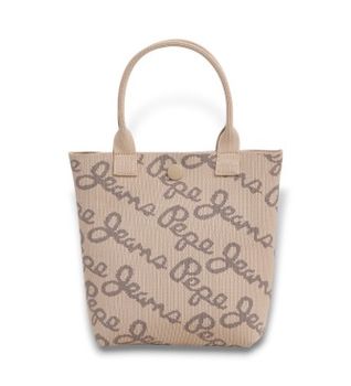 Pepe Jeans para mujer. PL0300068 Bolso tote Gutrun beige (OSFA), Casual, Poliéster
