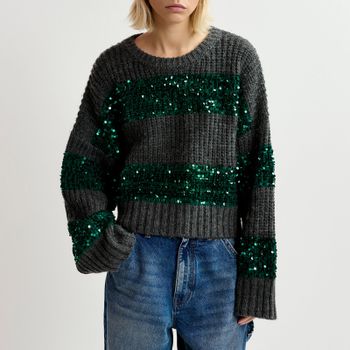 Essentiel Antwerp Group Sequin Knit Pullover - XL