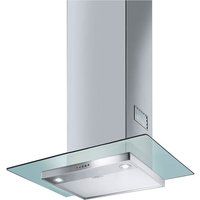 smeg kfv62de chimney cooker hood - stainless steel  glass stainless steel