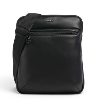 BOSS para hombre. 50567866 Bandolera Jace Envelope negro (OSFA), Casual, Poliéster Reciclado