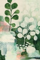 cuadro flores historia de la naturaleza impresion sobre lienzo 60x90cm