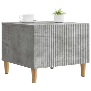 Mesa De Café - Mesa De Centro - Mesa Baja Gris Hormigón 49 X 50 X 40 Cm Madera De Ingeniería