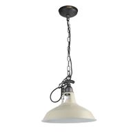 lampara techo vintage metal negro cadena e27
