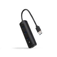 hub nanocable 3 puertos usb 30 1000 mbps modelo 10164604 con ethernet rj45
