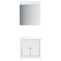 juego de muebles de bano berg 2 pzas madera maciza pino blanco vidaxl