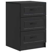 armario de noche negro 43 x 41 x 635 cm madera de ingenieria vidaxl