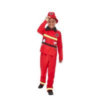 disfraz de bombero rojo para ninos