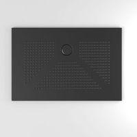 plato de ducha fino 100x80 ceramica negro mate