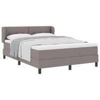 cama tapizada 203x147x88 cm  - taupe