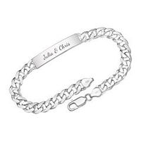 pulsera de plata 925 de 75 mm incl grabado laser
