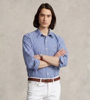polo ralph lauren para hombre 710792041005 camisa oxford custom fit azul s casual fiesta algodon manga larga