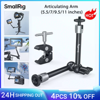 smallrig-brazo de roseta articulada de 95 pulgadas tornillo roscado de 14 para sony para camara canon dslr para montar monitor de jaula-2066b