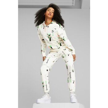 Puma Yellow Pantalones Classics Printed Womens Sweatpants para mujer