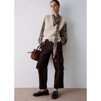 liu jo pantalones pantalones worker con bolsillos para mujer