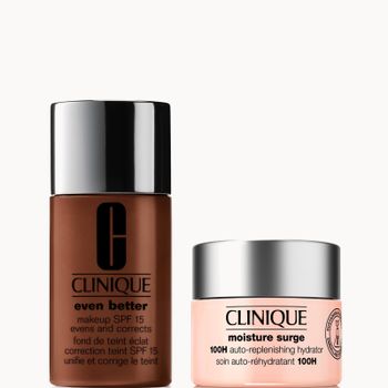 Clinique Even Better Vitamin Makeup Foundation & Moisture Surge 100H Hydrator Moisturiser Bundle (Various Shades) - CN 127 Truffle