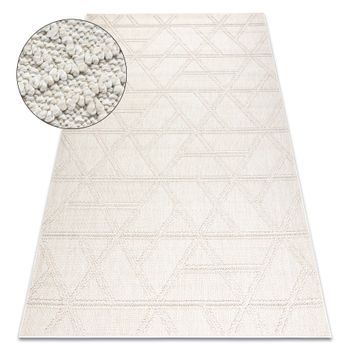 Alfombra Jersey 19241 Crema - Rombos, Geométrico Estructural, Lazo Bo 180x270 Cm