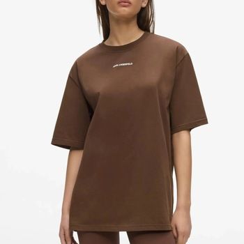 Karl Lagerfeld Tops y Camisetas B3w44018 Essential Contrast Tee para mujer