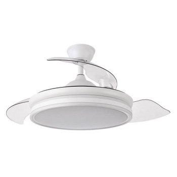Fabrilamp Bayomo Ventilador de Techo con Luz y Mando 59W Blanco