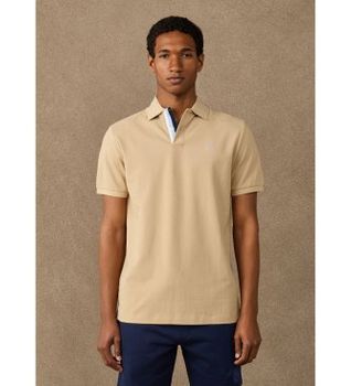 Hackett London para hombre. HM5600184 Polo H Tape beige (XXL), Casual, Algodón, Manga corta