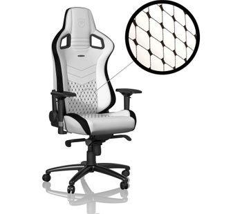 NOBLECHAIRS Epic Gaming Chair - White & Black, White