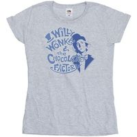 willy wonka  the chocolate fact camiseta bi54897 para mujer