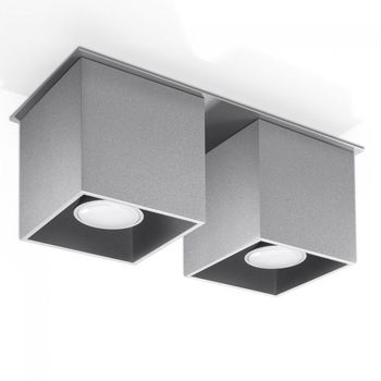 Plafón con dos puntos de luz quad