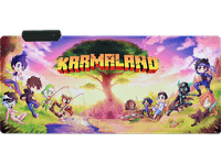 alfombrilla gaming - maillon technologique karmaland xxl rgb superficie de microfibra alta densidad base goma natural antideslizante e impermeable