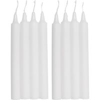 com-fort house- vela de mesa blanca - pack velas - velas decorativas sin perfume - velas para tu hogar