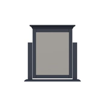 Aubrey Midnight Grey Trinket Mirror