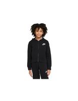 chaqueta nike sportswear club fleece nina black