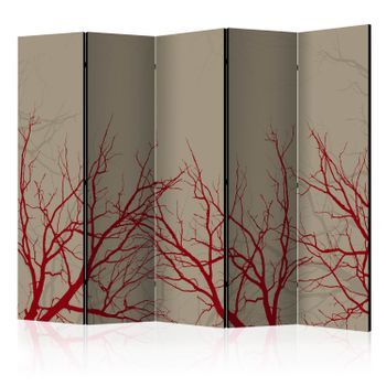 Biombo - Red-hot Branches Ii (225x172 Cm)