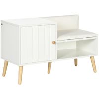 banco zapatero 80x33x49 cm blanco