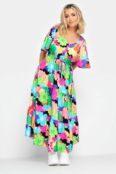 Limited Collection Vestido Largo De Flores De Colores, Mujer Curvy Y Tallas Grandes, Limited Collection