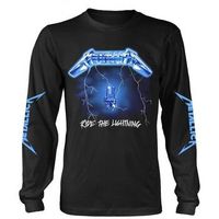 metallica camiseta manga larga ride the lightning para mujer