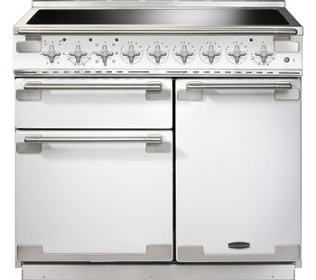 RANGEMASTER Elise 100 Induction Range Cooker - White & Chrome, White