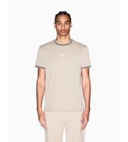 ax armani exchange para hombre xm002451af10356u6229 camiseta lisa beige l casual algodon manga corta