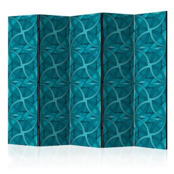 Biombo - Geometric Turquoise Ii (225x172 Cm)