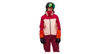 chaqueta impermeable para mujer peak performance vislight gtx c knit rosa