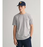 gant para hombre 2003184 camiseta escudo gris m casual algodon manga corta