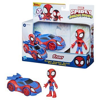 Spidey Con Bólido Arácnido - Figura - Marvel Spidey And His Amazing Friends - 3 Años+