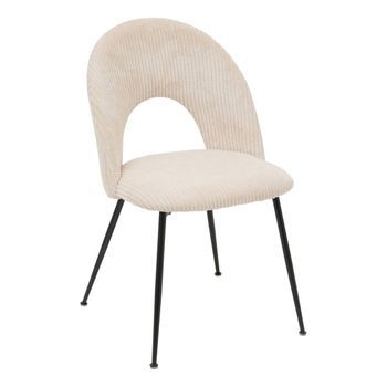 Silla Raven, 81 Cm De Altura, Color Beige - Atmosphera Createur D'interieur