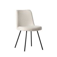 silla de comedor boucle klast home moderno 46 x 83 cm - beige