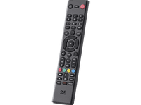 mando a distancia - one for all urc1316 compatible con tv hisense pilas funcion aprendizaje negro