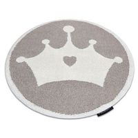 alfombra infantil moderna joy circulo crown corona para ninos - estr circulo 120 cm