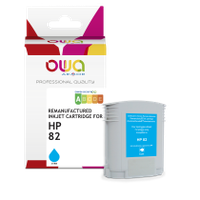 cartucho de tinta trazador remanufacturado owa - estandar - cian - para hp 82