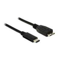 cable usb delock 1 m usb 32 gen 2 usb-c a micro-usb b negro