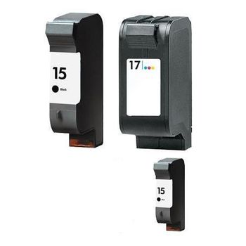 Compatible Multipack HP DeskJet 845cvr Printer Ink Cartridges (3 Pack) -C6615DE