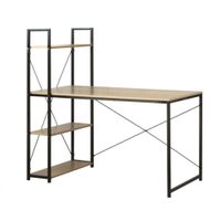 escritorio 120 cm con 4 baldas estilo industrial -