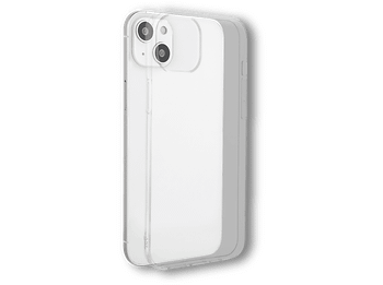 Funda móvil - ISY ISC-1025, Para iPhone 14, Resistente a salpicaduras, Trasera, Poliuretano, Transparente